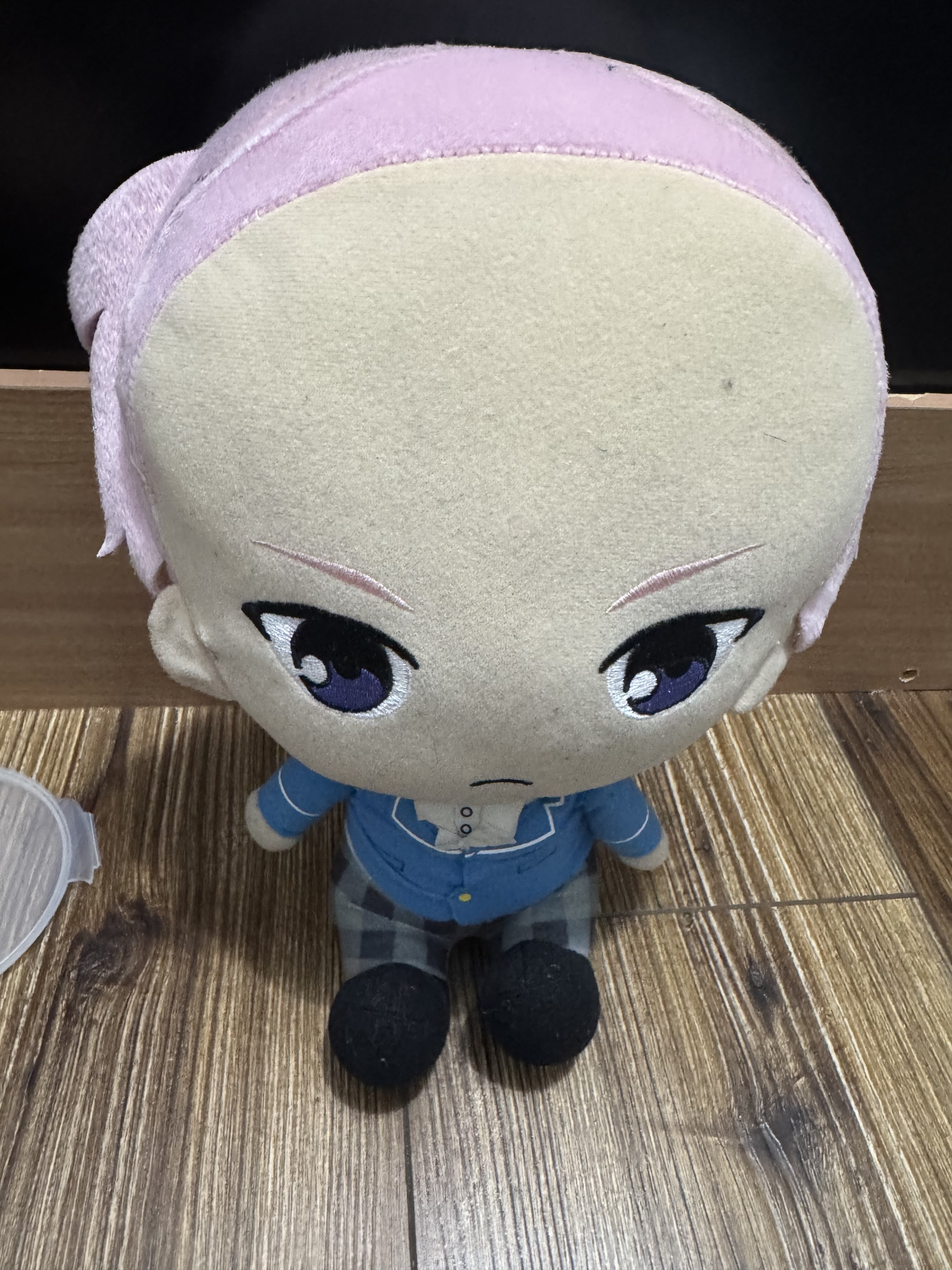 shu plushie that is bald.